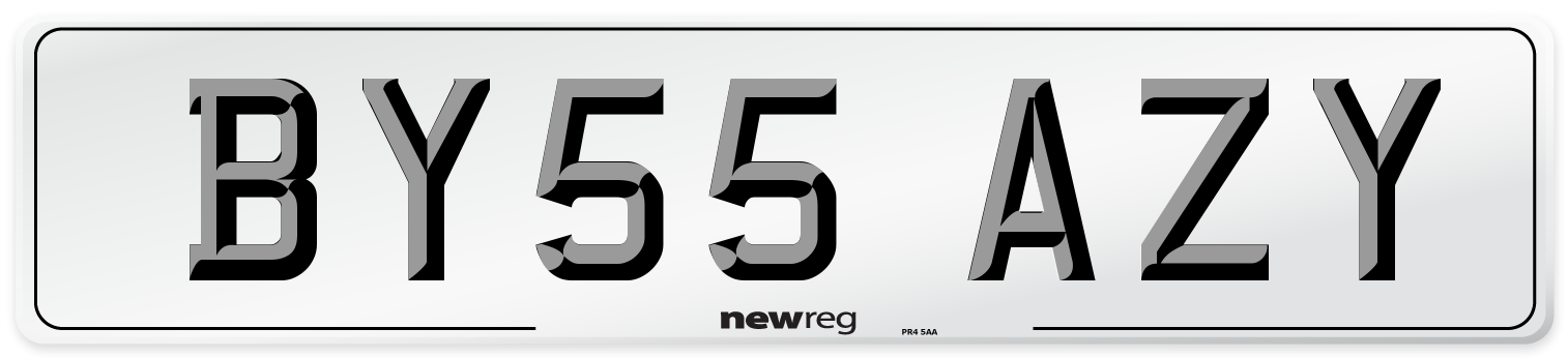BY55 AZY Number Plate from New Reg